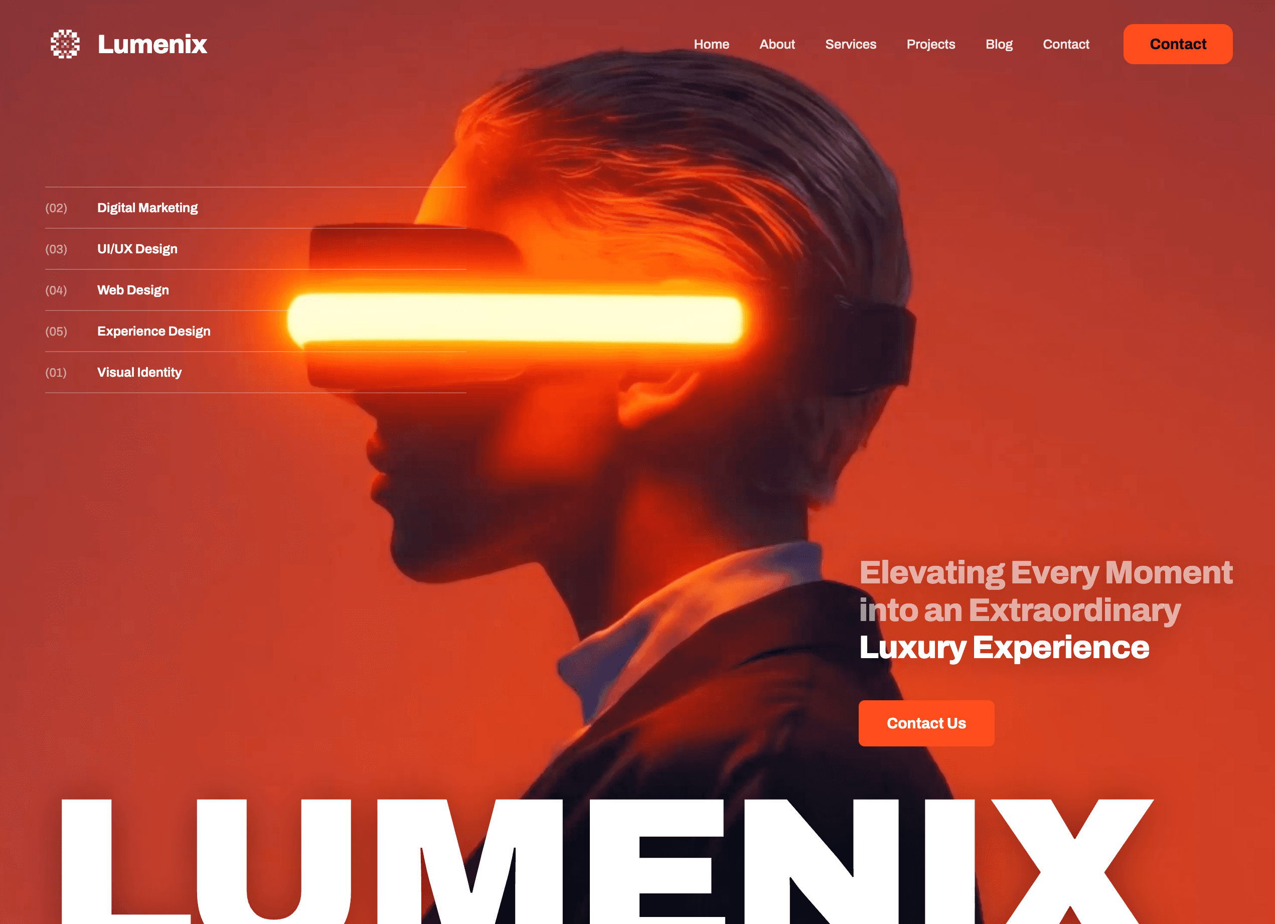 Lumenix Landing page